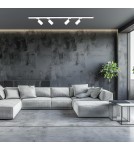 Ready-made rail kits - Milagro 4xPipe Ring GU10 track set + 2x1m guide + Connectors - White ML1688 - product 6