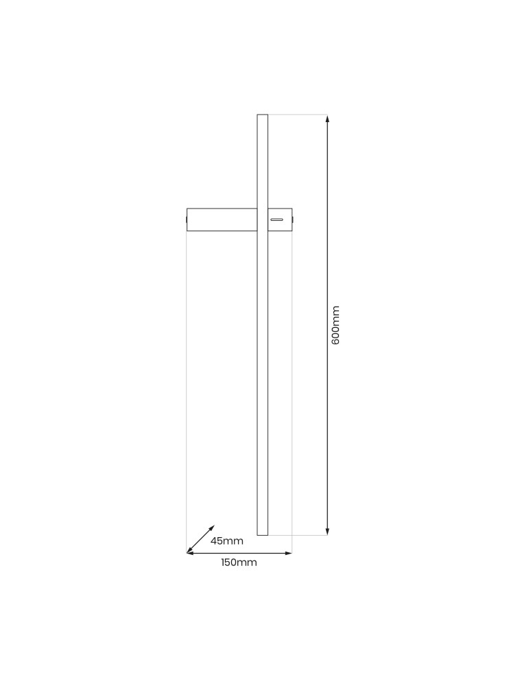 Designer wall lamps - Milagro VISION 8W LED 3000K Wall lamp ML1007 - product kolory-swiatla.pl 3
