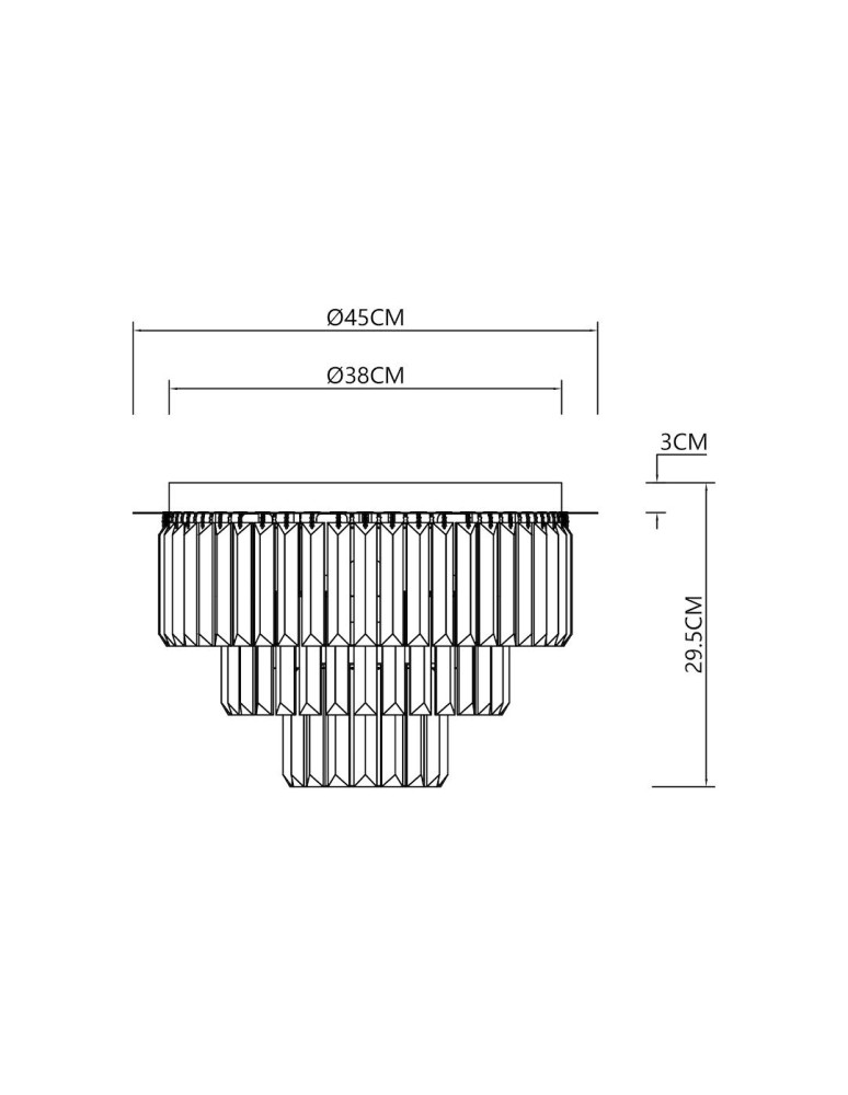 Glamour ceiling lamps - Milagro MILANO ceiling lamp fi 45cm 6xE14 ML1023 - product kolory-swiatla.pl 5