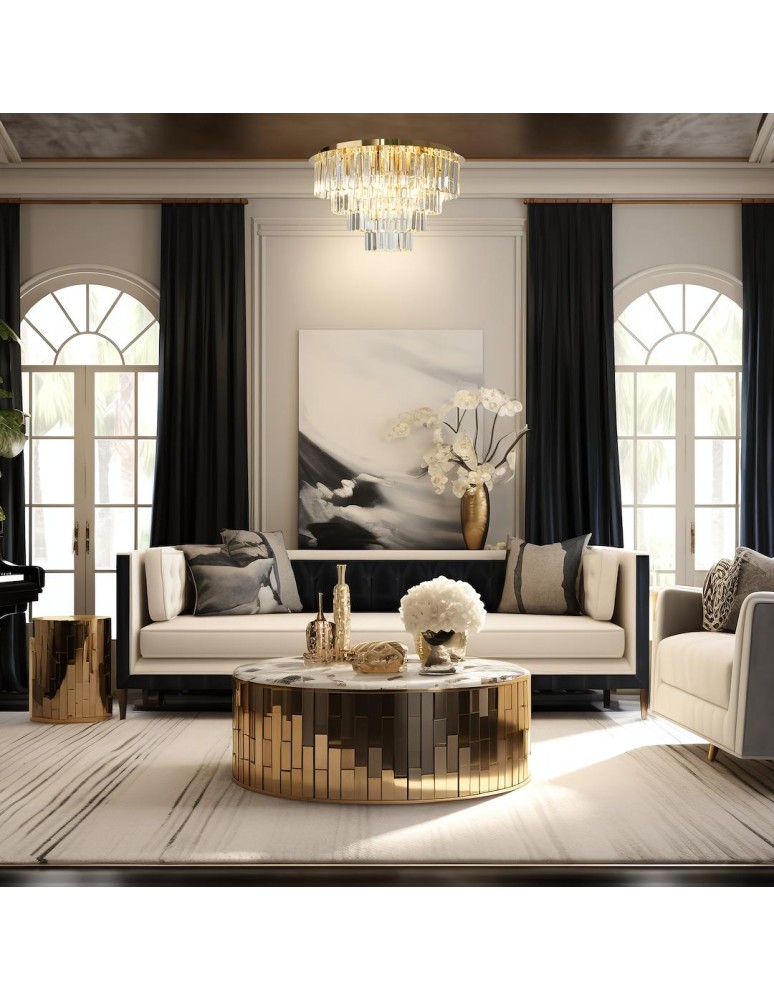 Glamour ceiling lamps - Milagro MILANO ceiling lamp fi 60cm 9xE14 ML1024 - product kolory-swiatla.pl 3