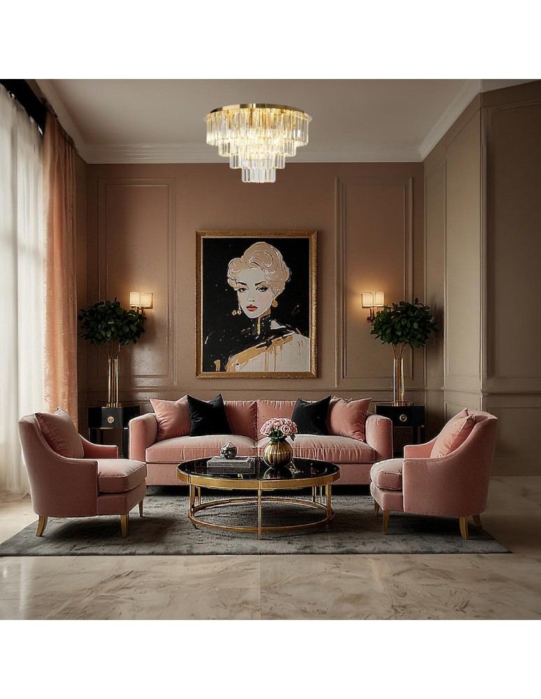 Glamour ceiling lamps - Milagro MILANO ceiling lamp fi 60cm 9xE14 ML1024 - product kolory-swiatla.pl 4