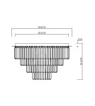 Glamour ceiling lamps - Milagro MILANO ceiling lamp fi 60cm 9xE14 ML1024 - product 5