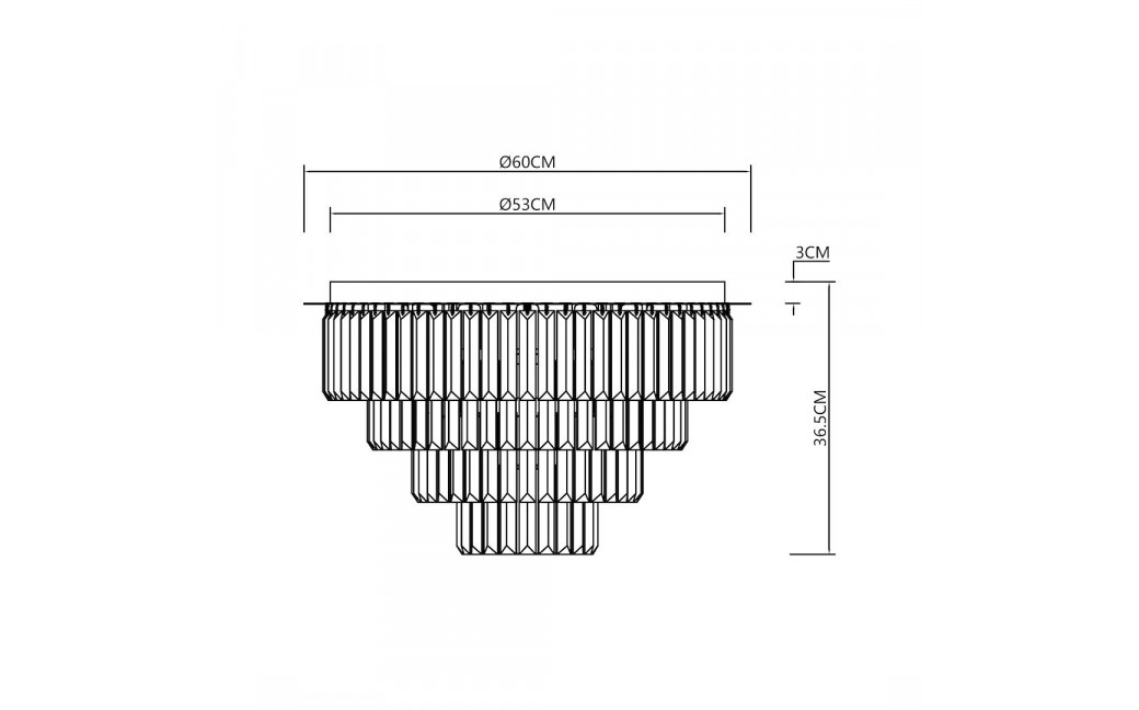 Milagro Lampa sufitowa MILANO fi 60cm 9xE14 ML1024