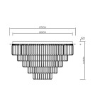 Glamour ceiling lamps - Milagro MILANO ceiling lamp fi 75cm 12xE14 ML1025 - product 5