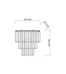 Glamour wall lamps - Milagro MILANO wall lamp 2xE14 ML1495 - product 5