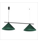 Double pendant lamps - Milagro CAPITAL BLACK/GREEN pendant lamp 2XGX53 MLP1529 - product 1