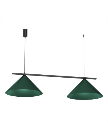 Milagro CAPITAL BLACK/GREEN pendant lamp 2XGX53 MLP1529