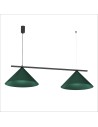 Milagro CAPITAL BLACK/GREEN pendant lamp 2XGX53 MLP1529