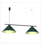 Double pendant lamps - Milagro CAPITAL BLACK/GREEN pendant lamp 2XGX53 MLP1529 - product 2