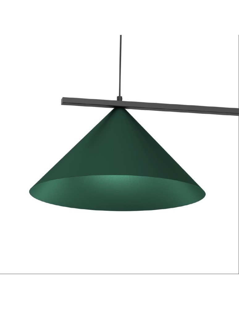 Double pendant lamps - Milagro CAPITAL BLACK/GREEN pendant lamp 2XGX53 MLP1529 - product kolory-swiatla.pl 3