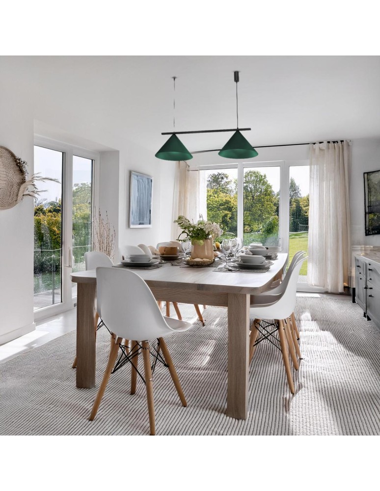 Double pendant lamps - Milagro CAPITAL BLACK/GREEN pendant lamp 2XGX53 MLP1529 - product kolory-swiatla.pl 4