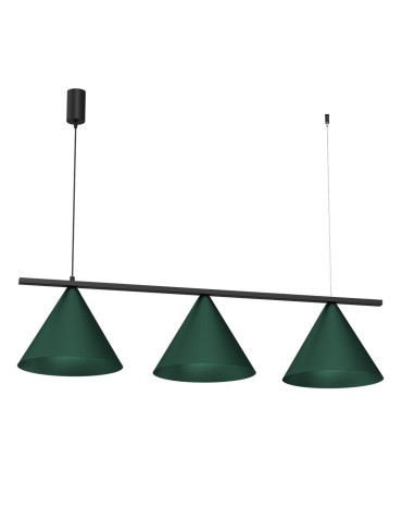Milagro Pendant lamp CAPITAL BLACK GREEN 3XGX53 MLP1530