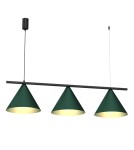 Triple pendant lamps - Milagro Pendant lamp CAPITAL BLACK GREEN 3XGX53 MLP1530 - product 2