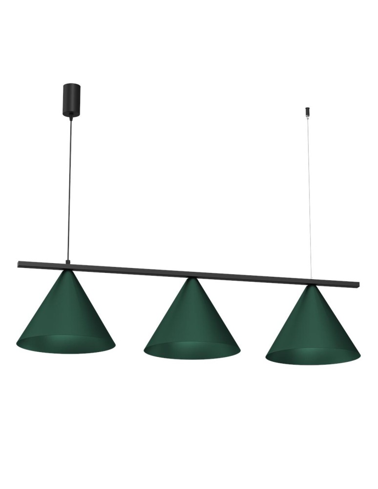 Triple pendant lamps - Milagro Pendant lamp CAPITAL BLACK GREEN 3XGX53 MLP1530 - product kolory-swiatla.pl 7