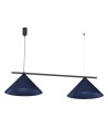 Milagro CAPITAL BLACK/NAVY BLUE pendant lamp 2XGX53 MLP1531