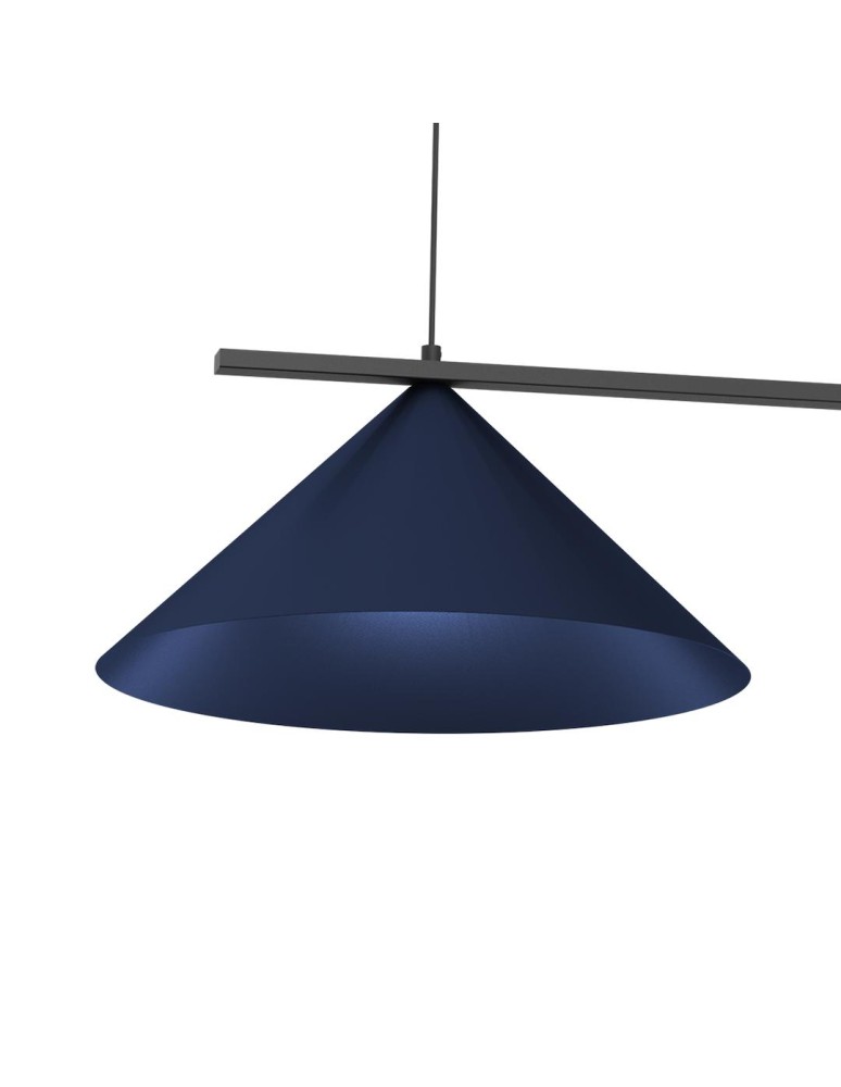 Double pendant lamps - Milagro CAPITAL BLACK/NAVY BLUE pendant lamp 2XGX53 MLP1531 - product kolory-swiatla.pl 3