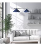 Double pendant lamps - Milagro CAPITAL BLACK/NAVY BLUE pendant lamp 2XGX53 MLP1531 - product 4