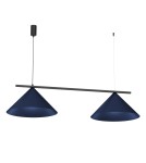 Double pendant lamps - Milagro CAPITAL BLACK/NAVY BLUE pendant lamp 2XGX53 MLP1531 - product 7