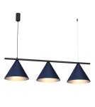 Triple pendant lamps - Milagro CAPITAL BLACK/NAVY BLUE 3XGX53 MLP1532 pendant lamp. - product 2