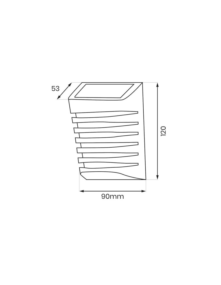 Solar lamps - Eko-Light Solar Strip 3000K wall lamp EKO0723. - product kolory-swiatla.pl 5