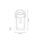 Solar lamps - Eko-Light Solar wall lamp Vivi 3000K EKO0725. - product 5