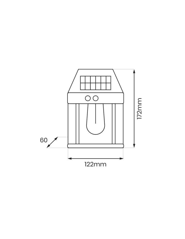 Solar lamps - Eko-Light Solar wall lamp Filo 3000K EKO0726. - product kolory-swiatla.pl 6