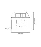 Solar lamps - Eko-Light Solar wall lamp Filo Double 3000K EKO0731 - product 6