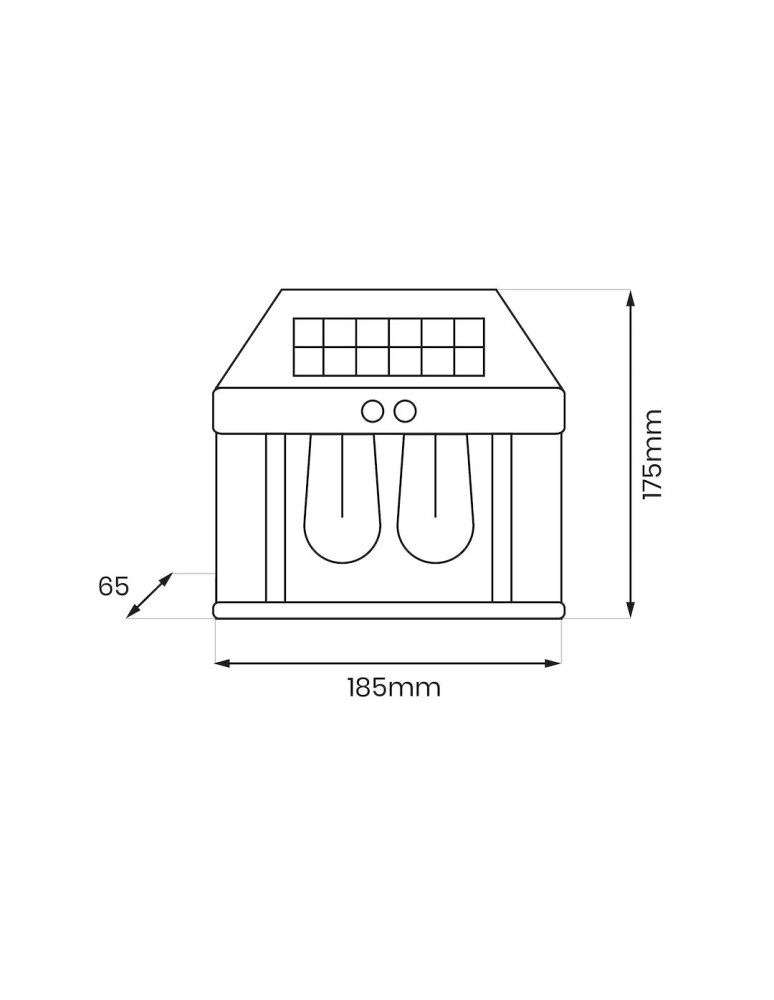 Solar lamps - Eko-Light Solar wall lamp Filo Double 3000K EKO0731 - product kolory-swiatla.pl 6