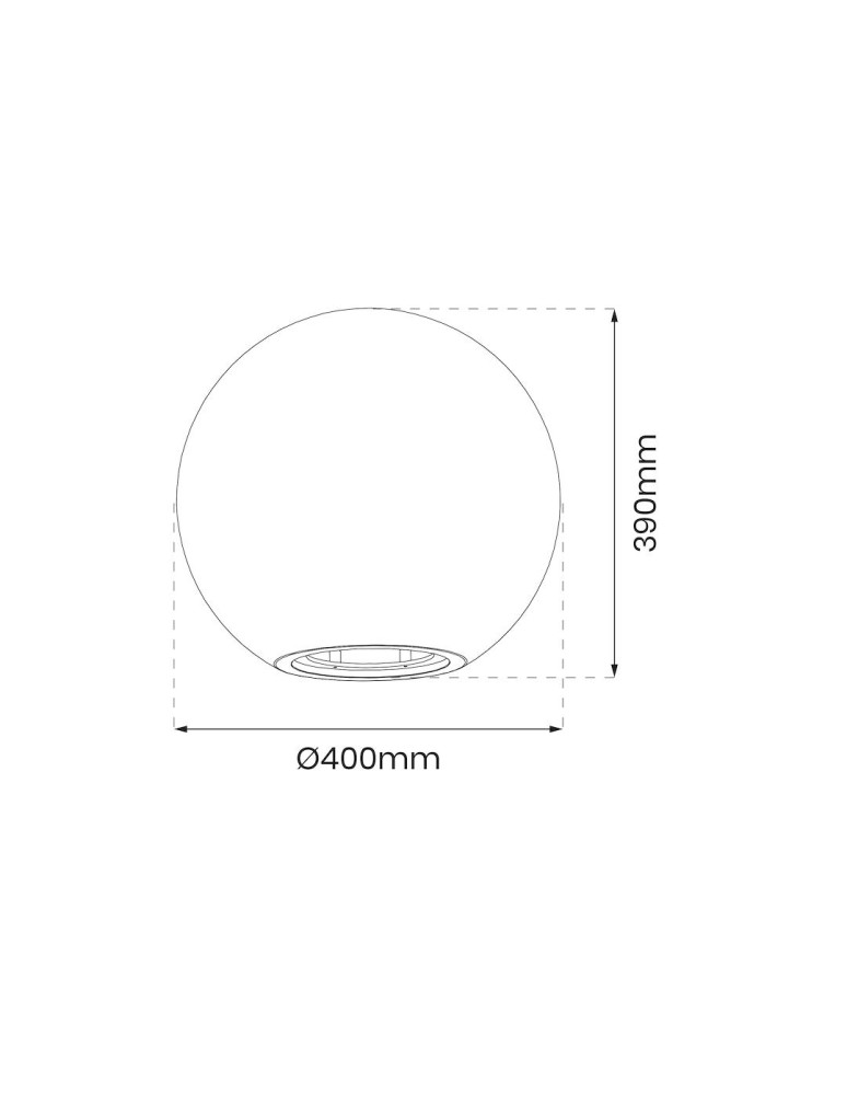 Garden balls - Eko-Light Globo Fi400 Garden Ball + RGB A60 10W Bulb + Remote Control EKO1366. - product kolory-swiatla.pl 7