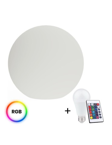 Eko-Light Globo Fi600 Garden Ball + RGB A60 10W Bulb + Remote Control EKO1367.