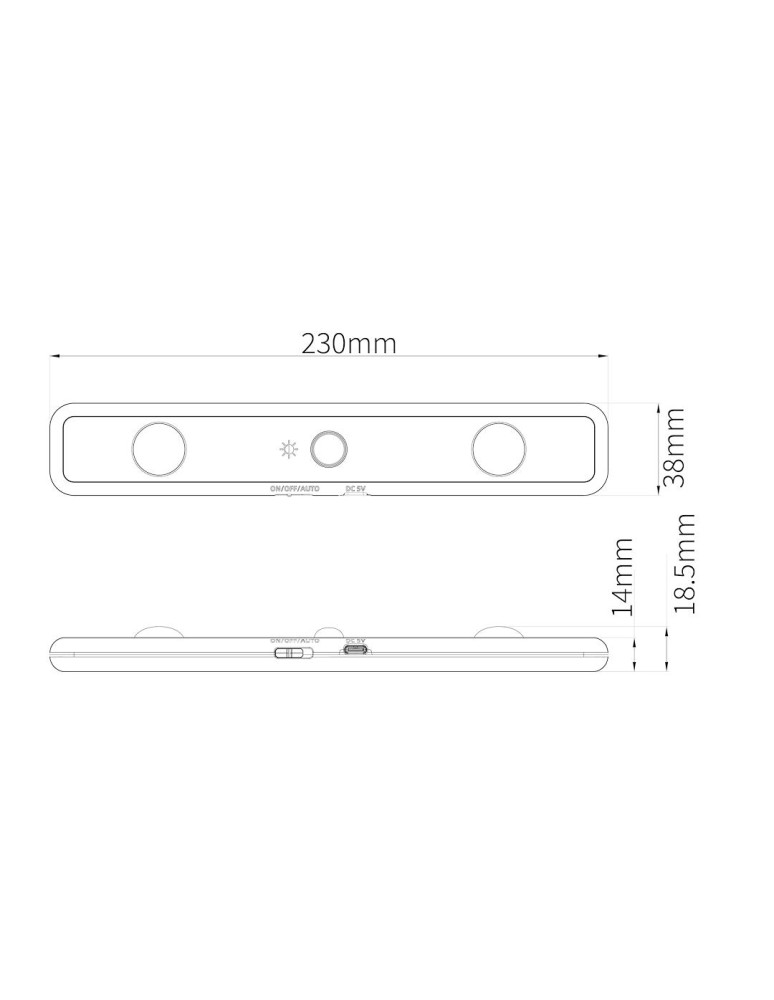 Under-cabinet lamps - Eco-Light Ceiling Lamp Tony 3CCT 23cm EKB1393 - product kolory-swiatla.pl 7