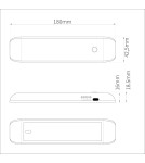 Under-cabinet lamps - Eco-Light Undercabinet Lamp Seb 4000K 18cm EKB1394 - product 7