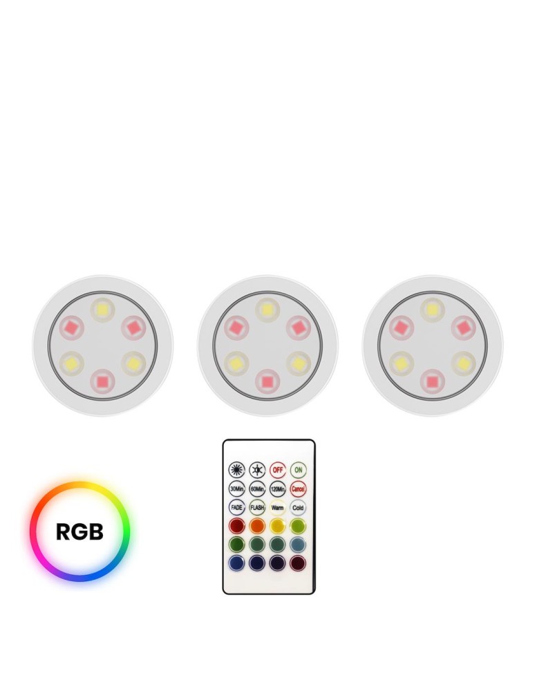Under-cabinet lamps - Eko-Light Jojo RGB + 3000/6000K Undercabinet Lamp Tri-Pack EKB1438. - product kolory-swiatla.pl 1