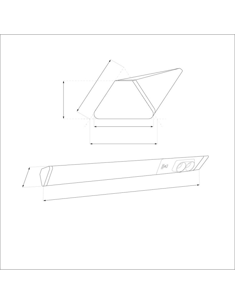 Under-cabinet lamps - Eco-Light Undermounted Lamp Dual 18W 4000K USB-A/C + 230V Sockets EKB1444 - product kolory-swiatla.pl 7