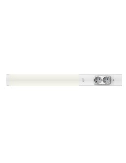 Eco-Light Dual 18W 4000K Undercabinet Lamp + 230V Sockets EKB1445