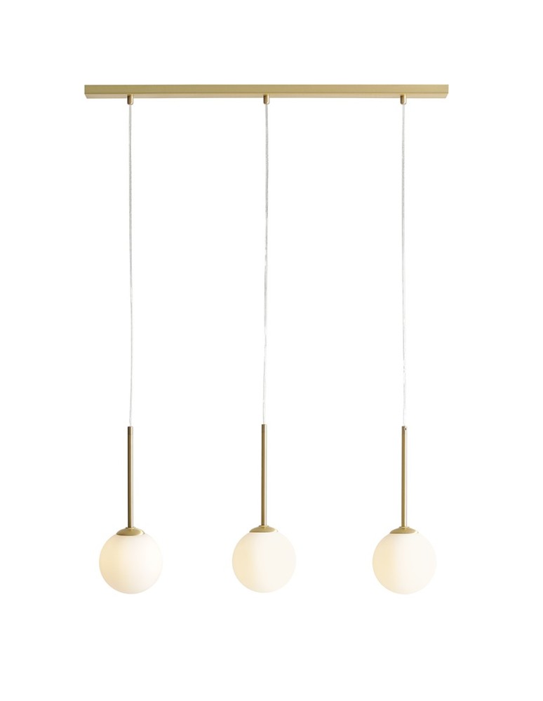 Pendant lamps on a strip - Aldex BOSSO 3 BRASS Pendant Lamp 3 x max 10W LED (1087E_40) - product kolory-swiatla.pl 1