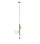 Pendant lamps spheres - Aldex Pendant Lamp FIN 3 BRASS S 3 x max 10W LED (1120E40_S) - product 1
