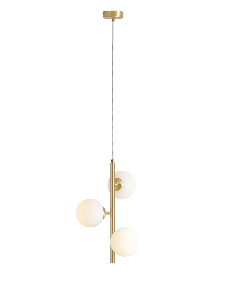 Pendant lamps spheres - Aldex Pendant Lamp FIN 3 BRASS S 3 x max 10W LED (1120E40_S) - product kolory-swiatla.pl 1