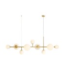 Pendant lamps spheres - Aldex DIONE 9 BRASS Pendant Lamp 5 x 40W / 4 x 60W (1092N40) - product 1