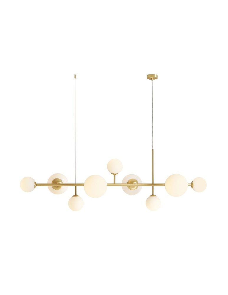 Pendant lamps spheres - Aldex DIONE 9 BRASS Pendant Lamp 5 x 40W / 4 x 60W (1092N40) - product kolory-swiatla.pl 1