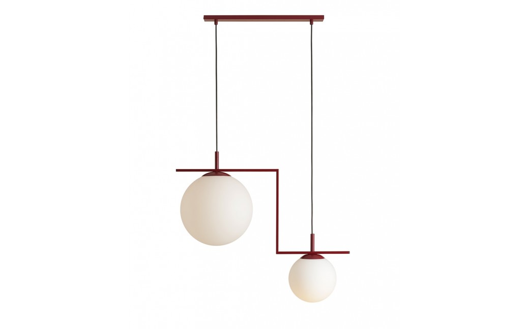 Aldex Lampa Wisząca ZAC 2 RED WINE MATTE 2 x max 15W LED (1038H15_2)