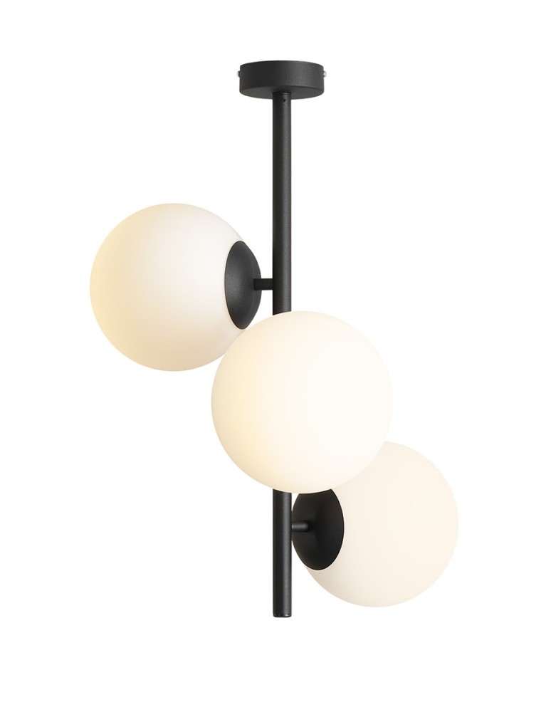 Ceiling lamps spheres - Aldex PLAFON FIN 3 BLACK M 3 x max 15W LED (1120PL_E1_M) - product kolory-swiatla.pl 1
