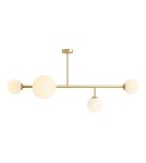 Ceiling lamps spheres - Aldex PLAFON DIONE 4 BRASS 3 x max 10W LED / 1 x max 15W LED (1092PL_L40) - product 1