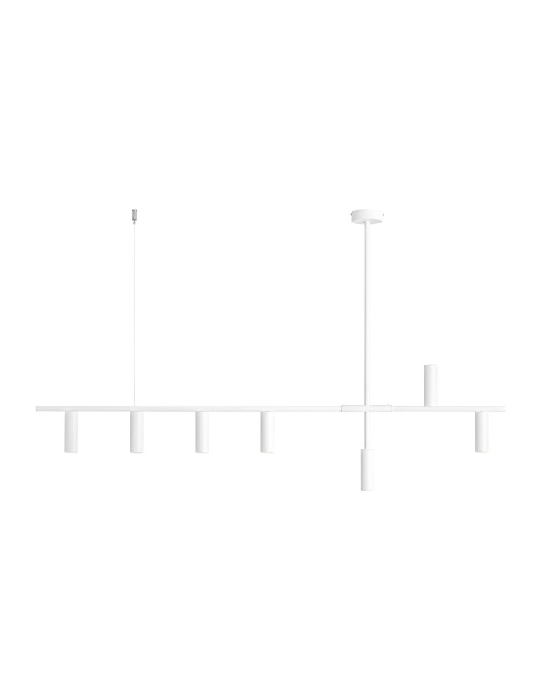 Pendant lamps over the island - Aldex TREVO 7 ALL WHITE 7 x 35W Pendant Lamp (1104T) - product kolory-swiatla.pl 1