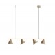 Aldex Lampa Wisząca FORM 4 BEIGE 4 x max 15W LED (1108L17)