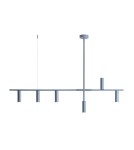 Pendant lamps over the island - Aldex TREVO 6 DUSTY BLUE Pendant Lamp 6 x max 10W LED (1104K16). - product 1