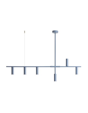 Aldex Lampa Wisząca TREVO 6 DUSTY BLUE 6 x max 10W LED (1104K16)