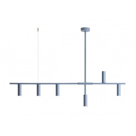 Aldex Lampa Wisząca TREVO 6 DUSTY BLUE 6 x max 10W LED (1104K16)