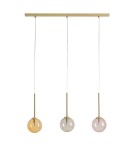 Pendant lamps on a strip - Aldex BOSSO 3 MULTICOLOUR Pendant Lamp 3 x max 5W LED (1119E_40). - product 1