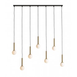Aldex Lampa Wisząca RIU 7 BLACK / BRASS 7 x max 5W LED (1121T40)